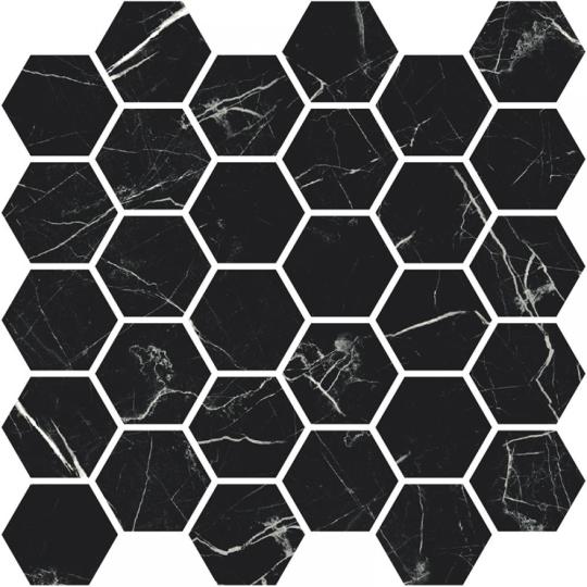 hexagon vzor cierny mramor vzor dlazdica moderny mladistvy elegantny luxusny byt kupelna kuchyna lameridiana bytove zariadenie.jpg